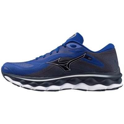Zapatillas Para Correr Mizuno WAVE Sky 7 Hombre Azules / Blancos / Negros - Chile M367SABNUD